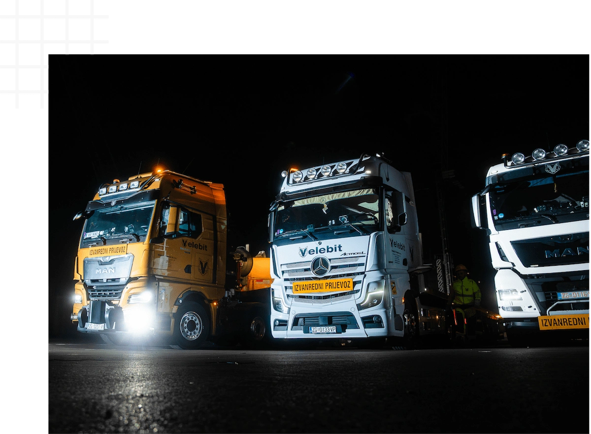 Flota tegljača Velebit-Prometa spremna za izvanredni prijevoz
