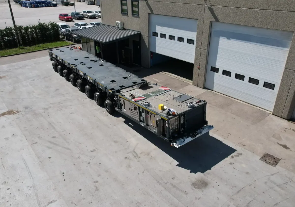 Velebit SPMT s konfiguracijom do 8 osovinskih linija i nosivošću do 70 tona po osovinskoj liniji